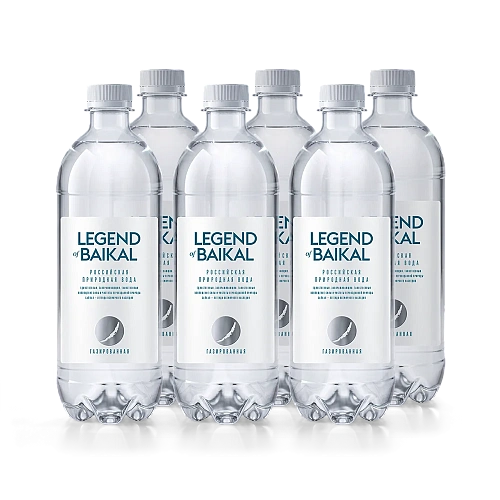 Вода питьевая «Legend of Baikal», газированная, 1 л, пластик