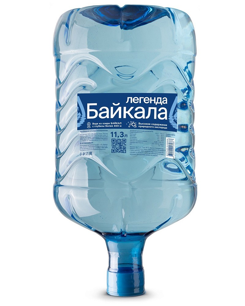Вода питьевая «Легенда Байкала» негазированная 11,3 л, пластик